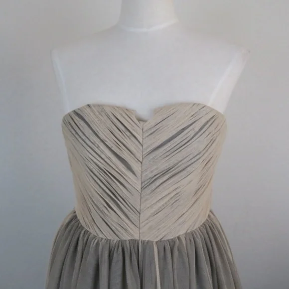 Alice + Olivia Tulle Midi Tulle Gown sz 4 - Picture 2 of 5